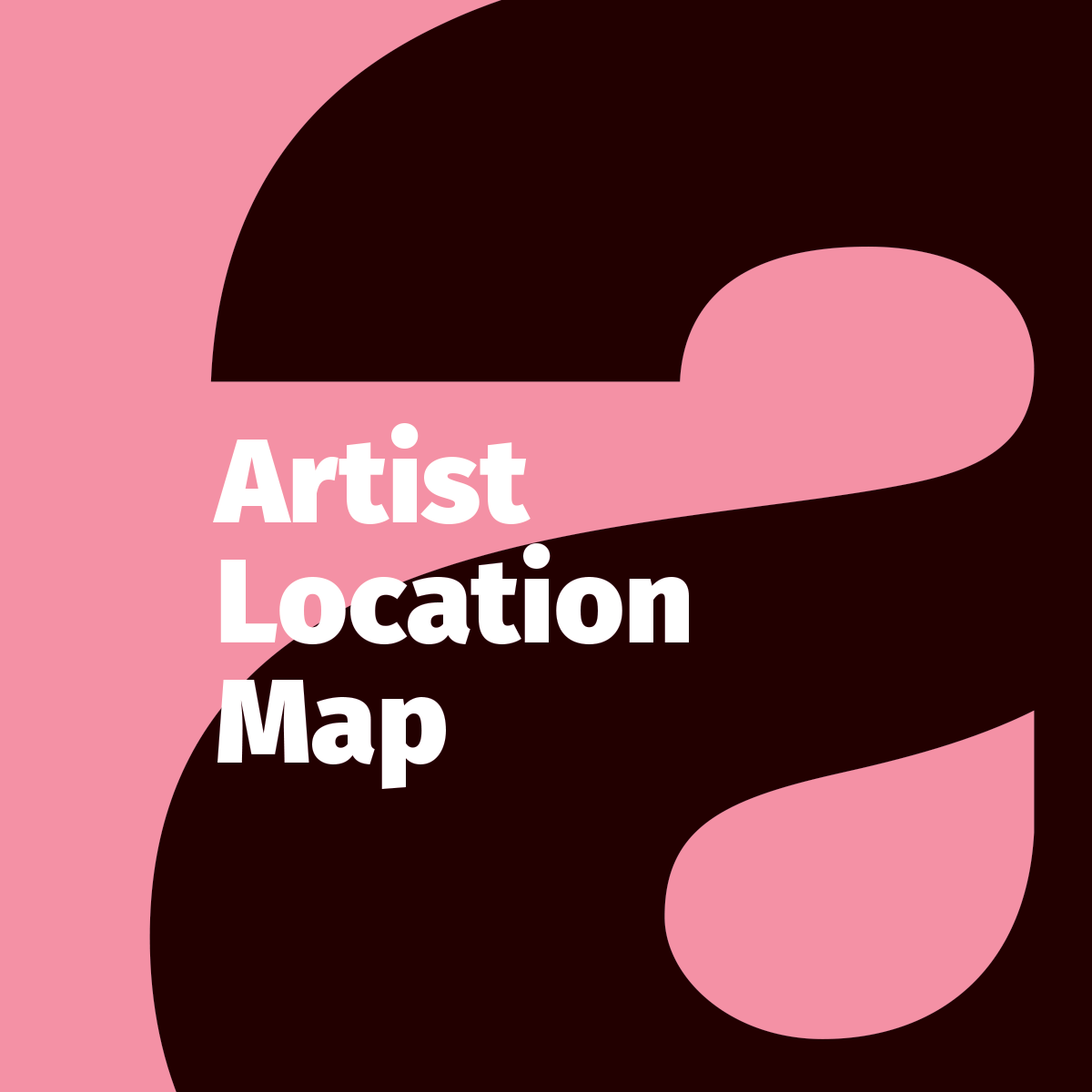The letter a - Artist Location Map